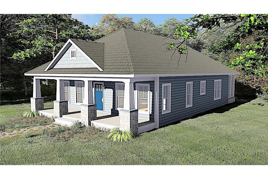 Side View of this 3-Bedroom,1587 Sq Ft Plan -1587
