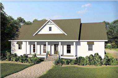3-Bedroom, 2526 Sq Ft Ranch House - Plan #123-1106 - Front Exterior