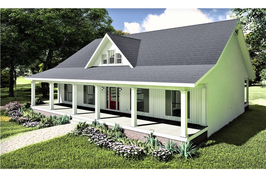 Front View of this 3-Bedroom,1611 Sq Ft Plan -1611