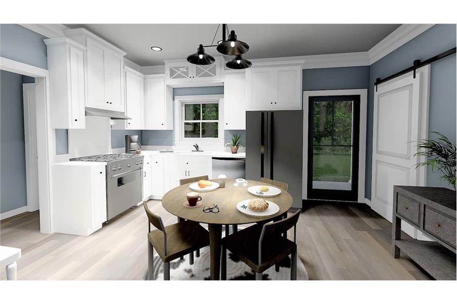 Kitchen of this 3-Bedroom,1035 Sq Ft Plan -123-1116