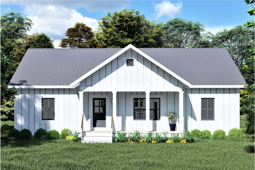3-Bedroom, 1425 Sq Ft Ranch House - Plan #123-1118 - Front Exterior