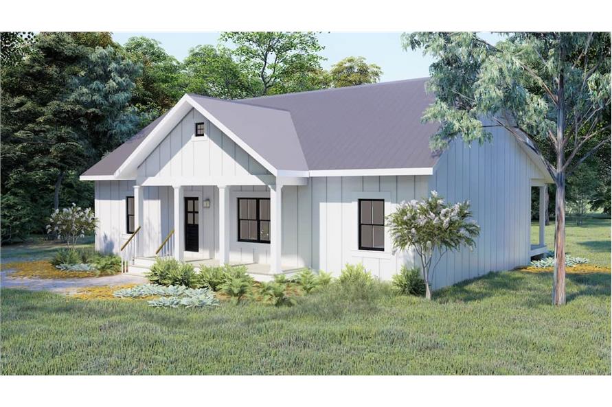 Front View of this 3-Bedroom, 1502 Sq Ft Plan - 123-1119