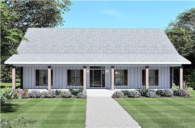 4-Bedroom, 2097 Sq Ft Country Home - Plan #123-1121 - Main Exterior