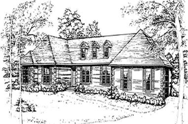 3-Bedroom, 2480 Sq Ft French House Plan - 124-1000 - Front Exterior