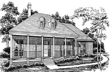3-Bedroom, 2316 Sq Ft Colonial House Plan - 124-1012 - Front Exterior