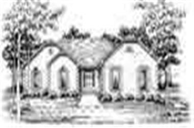 3-Bedroom, 1741 Sq Ft Ranch House Plan - 124-1016 - Front Exterior