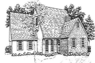 3-Bedroom, 1952 Sq Ft Country House Plan - 124-1034 - Front Exterior