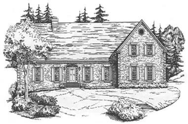 4-Bedroom, 4188 Sq Ft Colonial House Plan - 124-1062 - Front Exterior