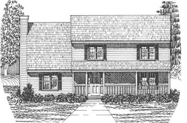 3-Bedroom, 2186 Sq Ft Country Home Plan - 124-1078 - Main Exterior