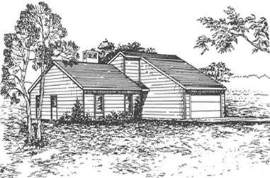3-Bedroom, 1430 Sq Ft Ranch Home Plan - 124-1117 - Main Exterior
