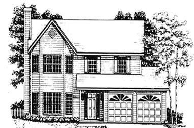 3-Bedroom, 1779 Sq Ft Country Home Plan - 124-1121 - Main Exterior
