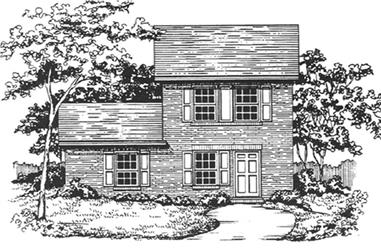 3-Bedroom, 1136 Sq Ft Country House Plan - 124-1142 - Front Exterior