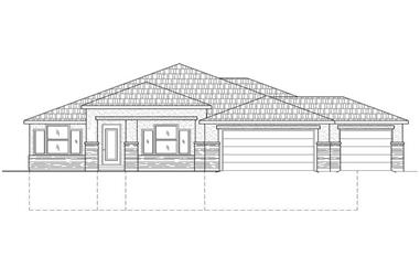 4-Bedroom, 2051 Sq Ft Contemporary Home Plan - 125-1002 - Main Exterior