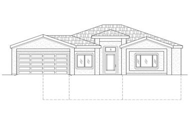 4-Bedroom, 1560 Sq Ft Contemporary Home Plan - 125-1016 - Main Exterior