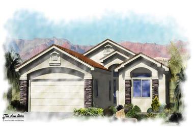 3-Bedroom, 1537 Sq Ft Contemporary Home Plan - 125-1022 - Main Exterior