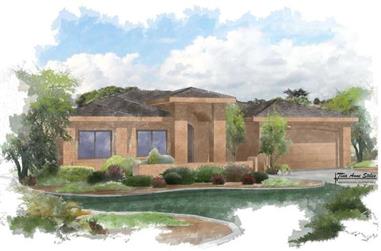 5-Bedroom, 2955 Sq Ft Contemporary Home Plan - 125-1041 - Main Exterior