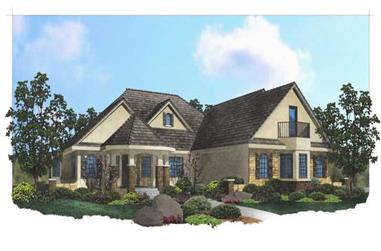 5-Bedroom, 5477 Sq Ft Luxury House Plan - 125-1199 - Front Exterior