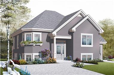 4-Bedroom, 1981 Sq Ft In-Law Suite Home Plan - 126-1047 - Main Exterior