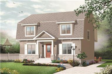 4-Bedroom, 1865 Sq Ft House Plan - 126-1117 - Front Exterior