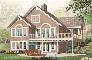 5-Bedroom, 2920 Sq Ft Country Home Plan - 126-1129 - Main Exterior
