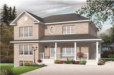3-Bedroom, 3774 Sq Ft Multi-Unit House Plan - 126-1141 - Front Exterior
