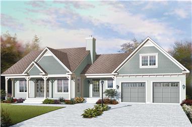 3-Bedroom, 1432 Sq Ft Traditional House - Plan #126-1159 - Front Exterior