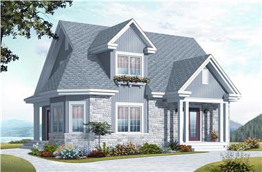 3-Bedroom, 1534 Sq Ft Craftsman Home Plan - 126-1162 - Main Exterior