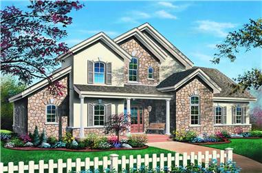 3-Bedroom, 2300 Sq Ft Traditional Home Plan - 126-1196 - Main Exterior