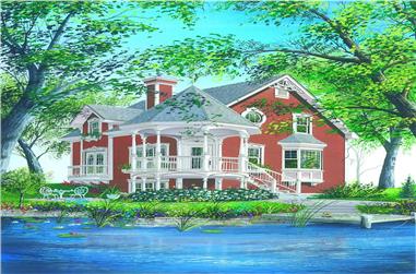 3-Bedroom, 1597 Sq Ft Country House Plan - 126-1230 - Front Exterior