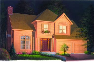 4-Bedroom, 2122 Sq Ft Traditional House Plan - 126-1259 - Front Exterior