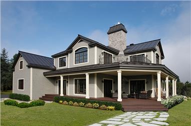 3-Bedroom, 2687 Sq Ft Country House Plan - 126-1294 - Front Exterior