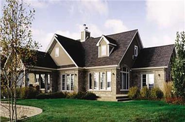 4-Bedroom, 2012 Sq Ft Traditional House Plan - 126-1296 - Front Exterior