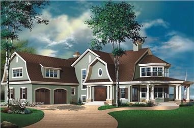 4-Bedroom, 4075 Sq Ft Traditional Home - Plan #126-1446 - Main Exterior