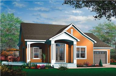 2-Bedroom, 3213 Sq Ft Ranch House Plan - 126-1484 - Front Exterior