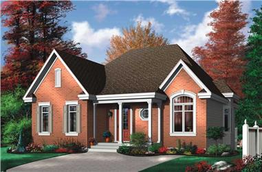 3-Bedroom, 1321 Sq Ft Bungalow House Plan - 126-1714 - Front Exterior