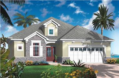 1-Bedroom, 2052 Sq Ft Bungalow House Plan - 126-1793 - Front Exterior