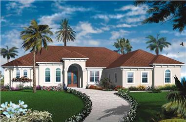 1-Bedroom, 2901 Sq Ft Bungalow House Plan - 126-1811 - Front Exterior