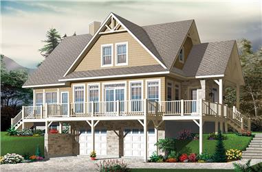 4-Bedroom, 2340 Sq Ft Country House - Plan #126-1888 - Front Exterior