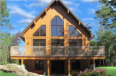 3-Bedroom, 1301 Sq Ft Vacation Home in A-Frame Style - Plan #126-1890 - Front Exterior