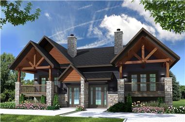 6-Bedroom, 3112 Sq Ft Contemporary House Plan - 126-1905 - Front Exterior