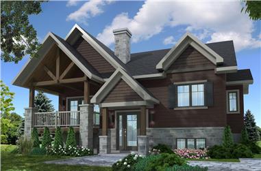 2-Bedroom, 1272 Sq Ft Contemporary House - Plan #126-1907 - Front Exterior