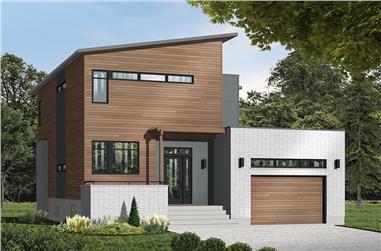 3-Bedroom, 1999 Sq Ft Modern House - Plan #126-1930 - Front Exterior