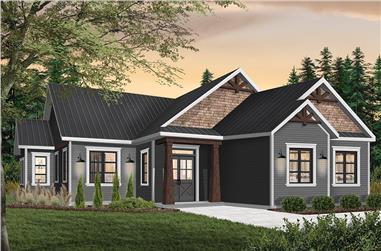3-Bedroom, 1525 Sq Ft Traditional House Plan - 126-1945 - Front Exterior