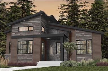 2-Bedroom, 1421 Sq Ft Contemporary Home - Plan #126-1982 - Main Exterior