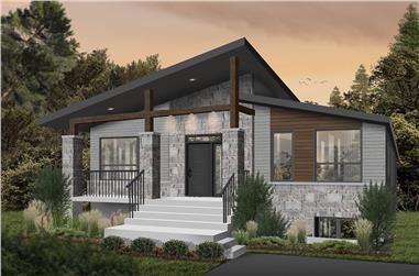2-Bedroom, 1156 Sq Ft Contemporary Home - Plan #126-1984 - Main Exterior