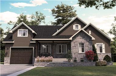 3-Bedroom, 1829 Sq Ft Country House Plan - 126-2002 - Front Exterior