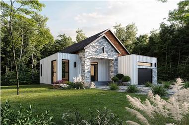 3-Bedroom, 2080 Sq Ft Contemporary Home Plan - 126-2005 - Main Exterior
