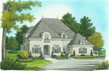 5-Bedroom, 3798 Sq Ft Country House Plan - 127-1002 - Front Exterior