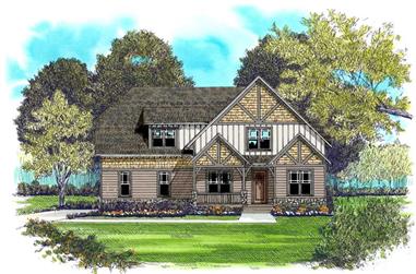 4-Bedroom, 3134 Sq Ft House Plan - 127-1061 - Front Exterior