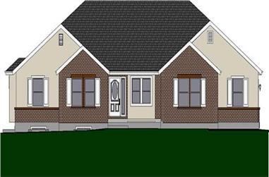 3-Bedroom, 1717 Sq Ft Small House Plans - 129-1003 - Main Exterior